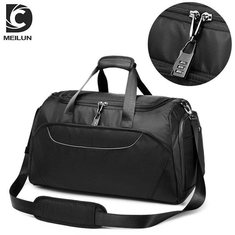 MEILUN High Quality Large Capacity 55L Waterproof Sport Travel Bag Fitness Gym Shoes Storage Bag Casual weekend Duffle Bag ราคา 1,250 บาท*ส่งฟรี