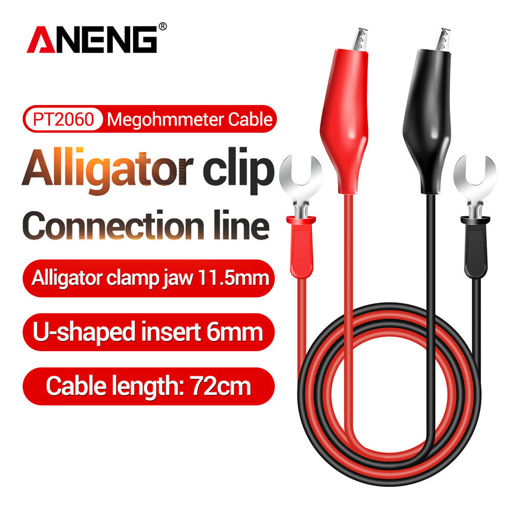 Aneng dây kết nối kẹp cá sấu pt2060 cáp kiểm tra kết hợp megohmmeter dây đồng phụ kiện dụng cụ điện chèn hình chữ u