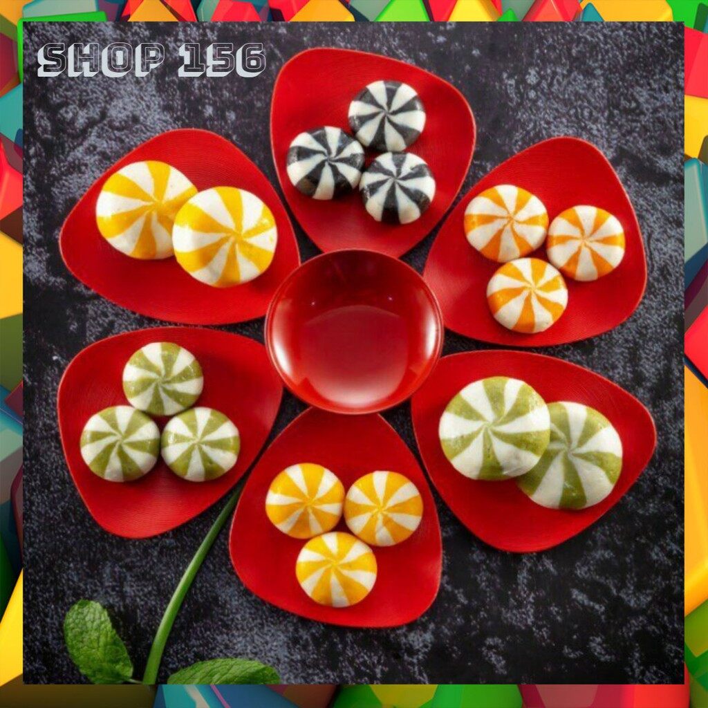 Bánh bao trứng nhím - 8 viên - sọc vàng