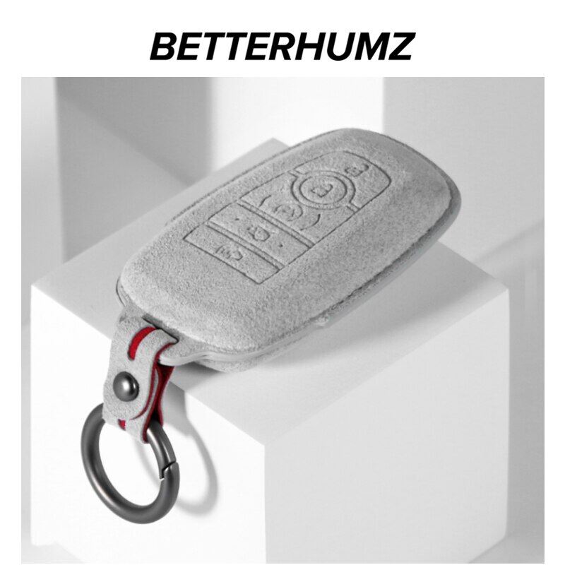 Betterhumz vỏ bọc chìa khóa xe cho Ford Mustang Fusion Explorer F-150 F-250 F-350 Alcantara vỏ bọc chìa khóa điều khiển từ xa essories