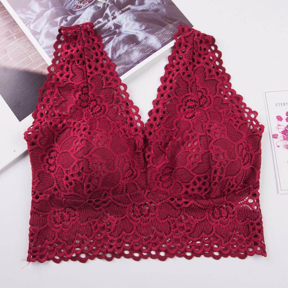 สวยกลับดอกไม้ Bra ไร้สายเสริมฟองน้ำกางเกงชั้นในระบายอากาศเสื้อกั๊กเซ็กซี่เสื้อกล้ามผู้หญิง TOP โครเชต์ Lace ไนลอนรวบรวม สวยกลับดอกไม้ Bra ไร้สายเสริมฟองน้ำกางเกงชั้นในระบายอากาศเสื้อกั๊กเซ็กซี่เสื้อกล้ามผู้หญิง TOP โครเชต์ Lace ไนลอนรวบรวม