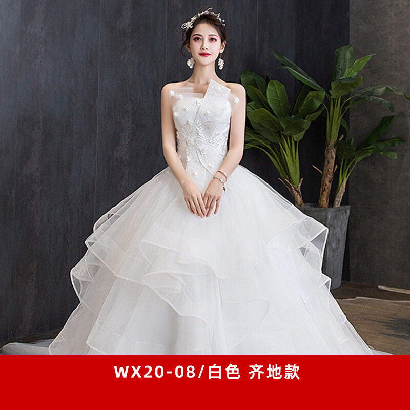 LoveMeet Chính Đám Cưới Cô Dâu Màu Rượu Sâm Banh Kích Thước Lớn Tính Khí Giấc Mơ Du Lịch Wedding Dre