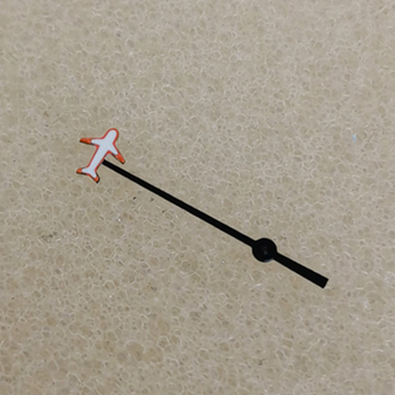 Cartoon Aircraft Model Second Hands 12.5MM C3 Green Luminous Watch Hands or NH35/NH36/4R/7S Watch Movement Modification Part