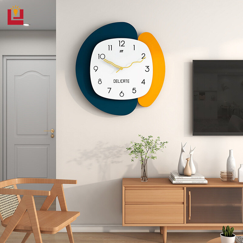 Yonuo đồng hồ đồng hồ treo tường sáng tạo cá tính thời trang bắc âu đơn giản đồng hồ trang trí nền phòng ăn gia đình hiện đại đồng hồ treo tường
