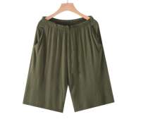Yingbao L-8XL Casual Sport Gym Men Sleep Shorts Elastic Waist Summer Modal Cotton Loose Shorts with Pockets Plus Size Short Pants Home wear