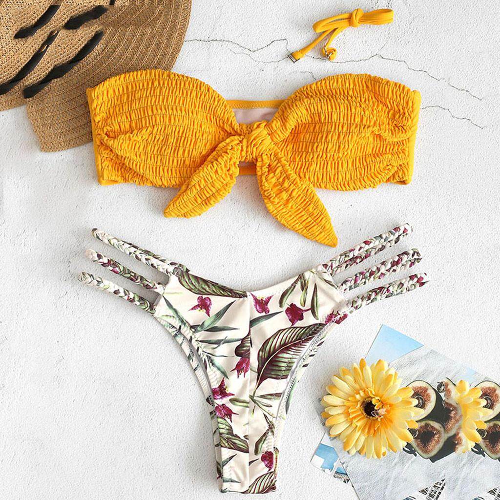 Karolshop ผู้หญิงพิมพ์หลอด UP บิกินี่แบบสองชิ้น Push - Up ชุดว่ายน้ำสำหรับชุดว่ายน้ำผู้หญิง Karolshop ผู้หญิงพิมพ์หลอด UP บิกินี่แบบสองชิ้น Push - Up ชุดว่ายน้ำสำหรับชุดว่ายน้ำผู้หญิง