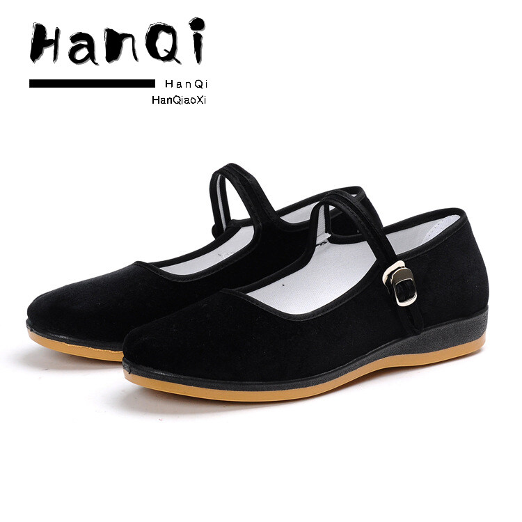 HanQiaoXi Women's Shoes Tendon Sole Dance Shoes Women's Restaurant Waiter Work Shoes Restaurant Floor Non-slip Hotel Work Mother Shoes ราคา 457 บาท*ส่งฟรี