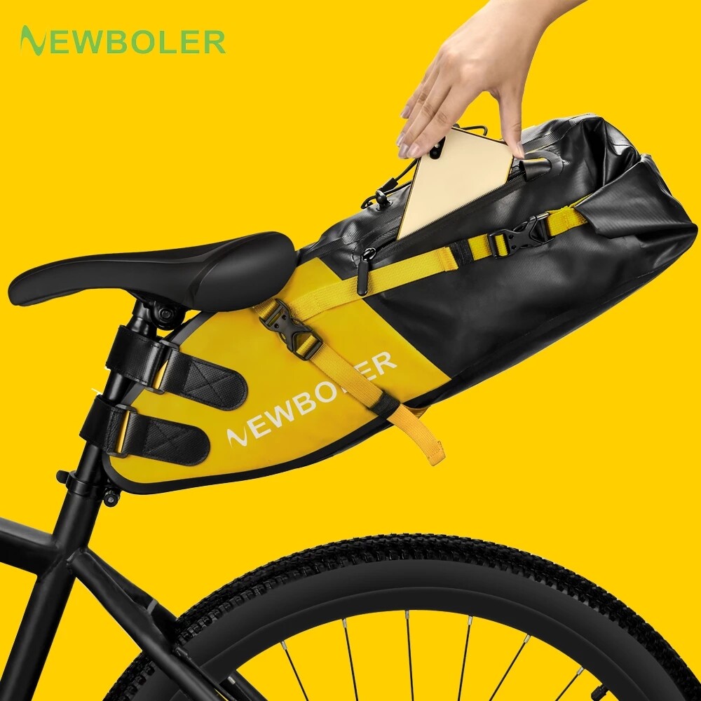 Newboler túi xe đạp túi yên xe đạp dung tích lớn 13l chống nước 100% túi đuôi xe đạp có thể gập lại cốp xe đường trường mtb
