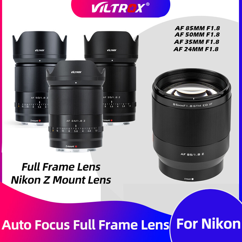 Viltrox 24mm 50mm 85mm F1.8 Z Auto Focus Full Frame Lens Large Aperture Portrait AF Lens for Nikon Lens Z Mount Camera Lens Presyo 16,408 Piso*Libreng Shipping
