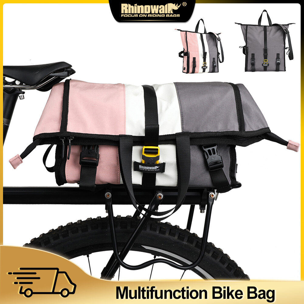 Rhinowalk Túi đựng đồ đi xe đạp 25L Đa năng di động Thân thiện với da Túi ngồi sau xe đạp đi làm Du lịch Túi đeo vai Bảo quản hành lý Túi đeo chéo Đi chơi Túi xách đi làm Thể thao ngoài trời