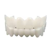 Loviver Resin Teeth Veneers Comfortable Dentures Tooth Cover Removable Reusable Upper Lower Cover