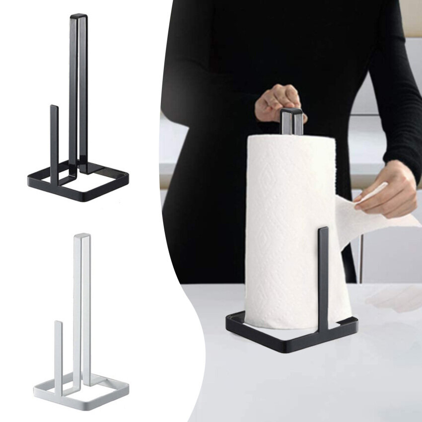Hộp đựng khăn giấy, hộp đựng khăn giấy đứng bằng thép không gỉ hộp đựng cuộn cho mặt bàn nhà bếp bàn ăn gia đình,