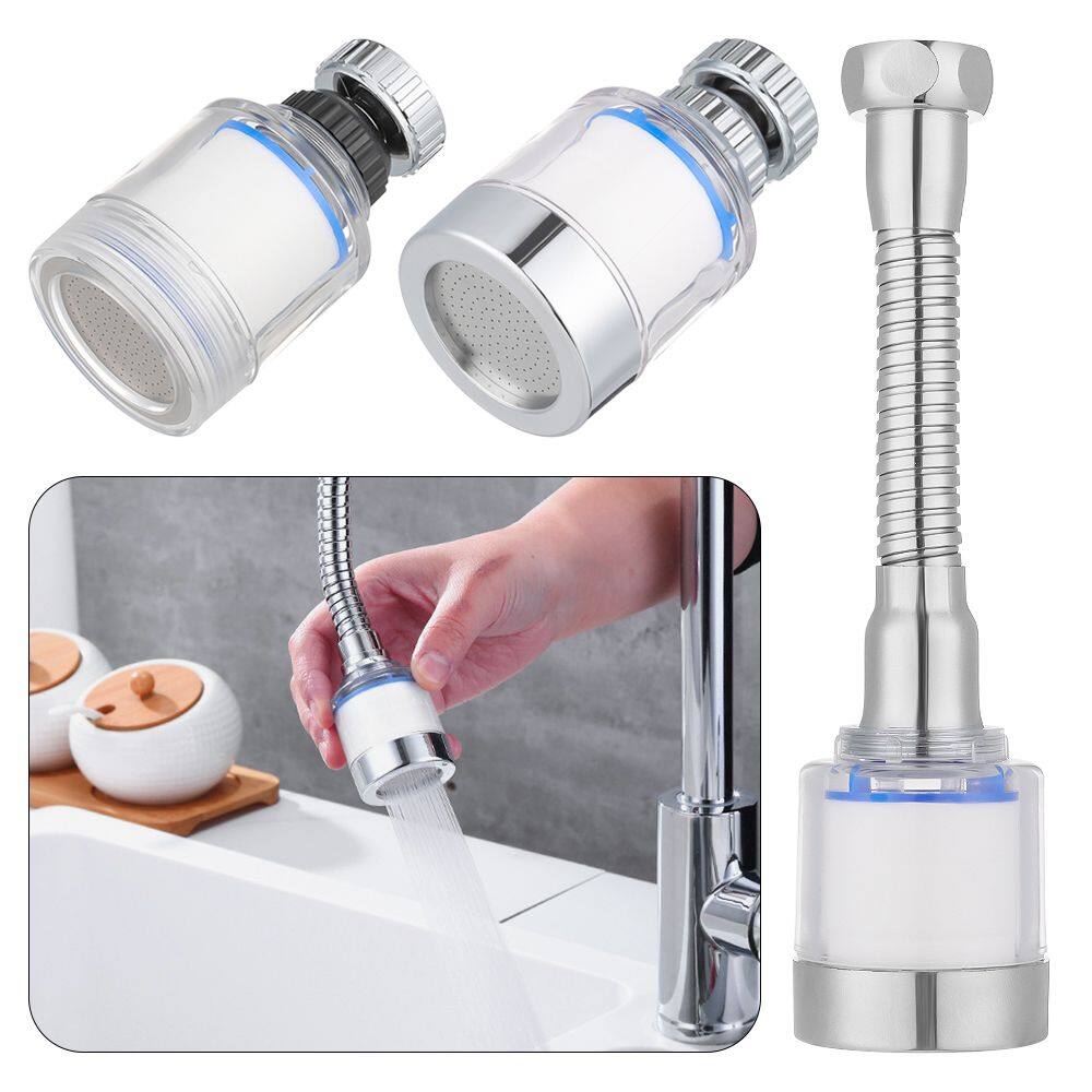 Đầu nối mở rộng sục khí khuếch tán vòi nước xoay 360° tiết kiệm nước cho bồn rửa nhà bếp-INTL