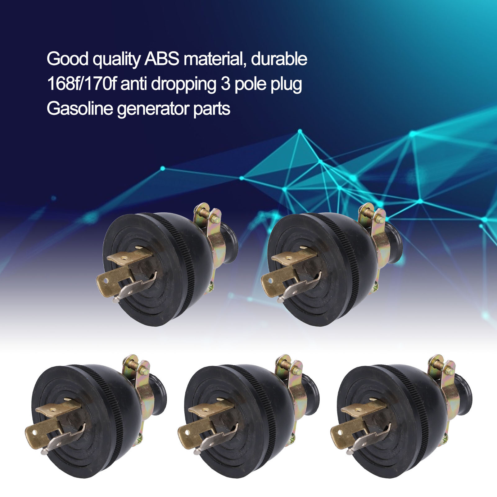 Chống lỏng lẻo Máy phát điện phích cắm 5pcs loại công nghiệp Máy phát điện cắm 168f 170f cho động cơ xăng Đối với nhà đối với trang chủ