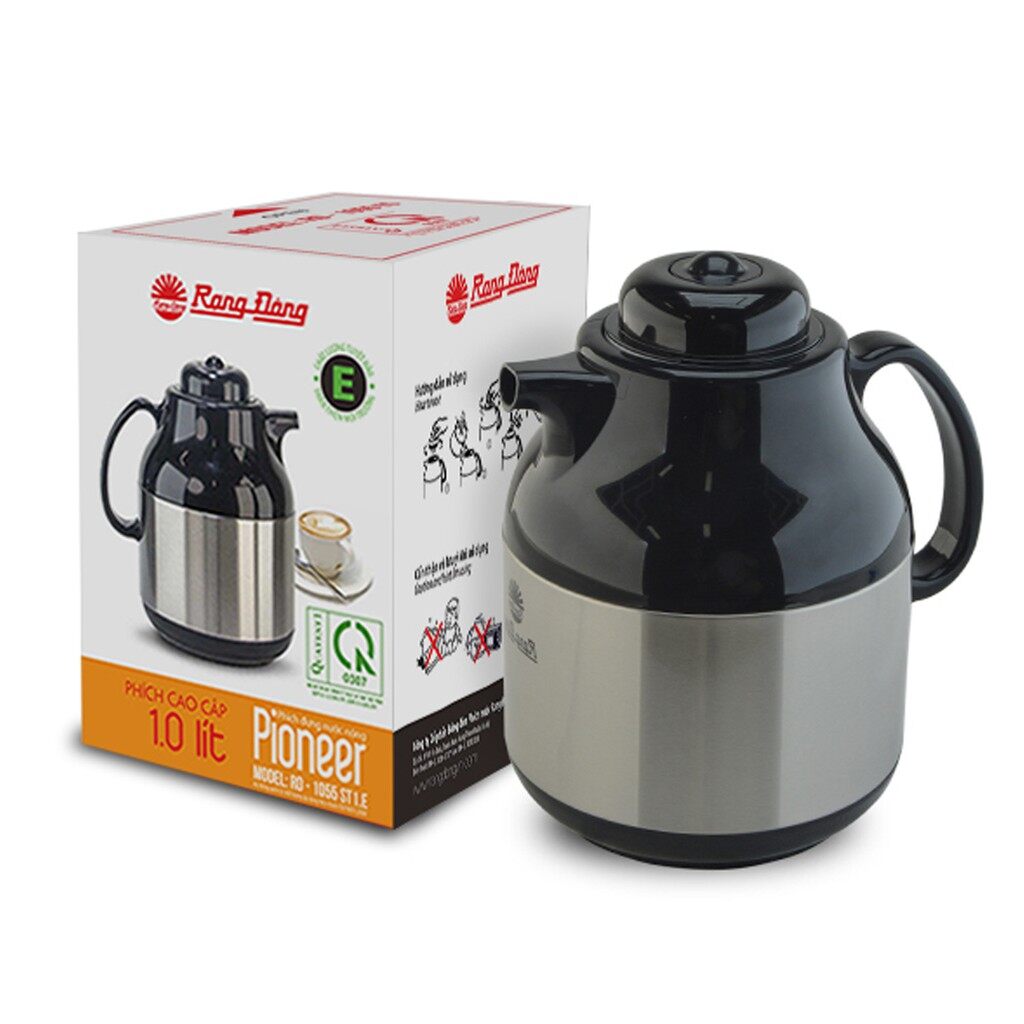 Bình thủy trà rạng đông 1l inox