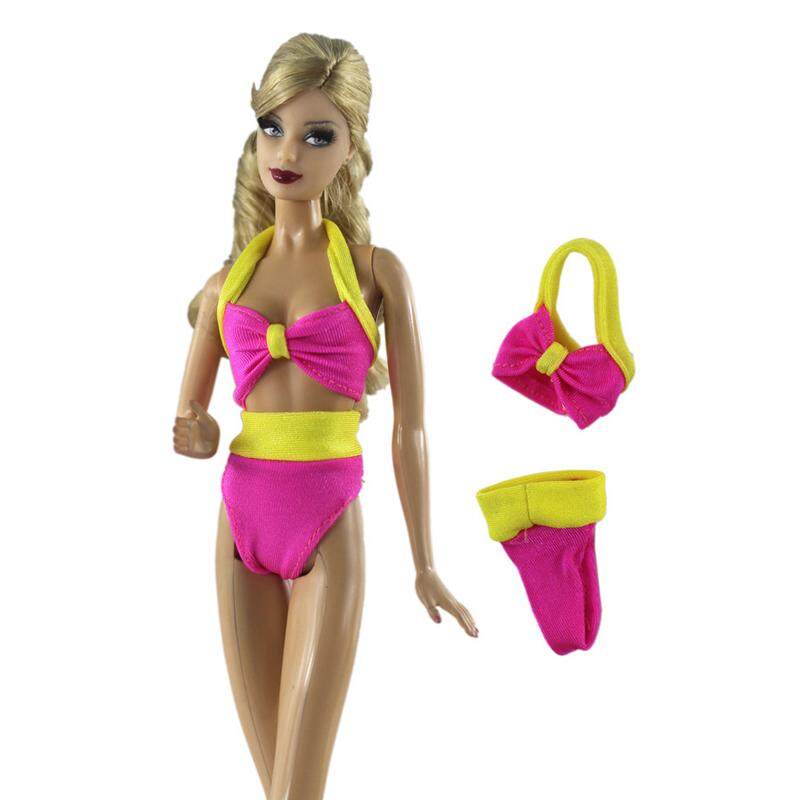 บิกินี่สีสันสำหรับ Barbie เสื้อผ้าตุ๊กตาชุดว่ายน้ำ One-Piece ชุดว่ายน้ำสำหรับบ้านตุ๊กตาบาร์บี้ 1/6 ตุ๊กตาอุปกรณ์เสริมของเล่นเด็ก