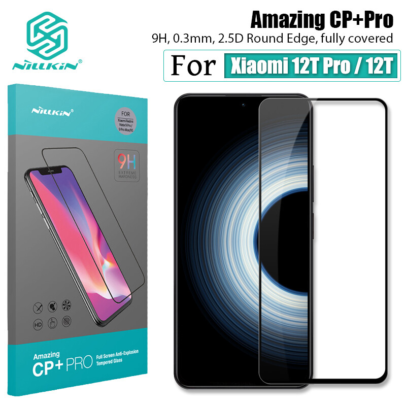 Nillkin kính cường lực bảo vệ toàn diện 2.5d cho xiaomi 13t pro 13t 12t pro 12t redmi k50 ultra tấm bảo vệ màn hình cp + pro màng kính cường lực bảo vệ chống cháy nổ