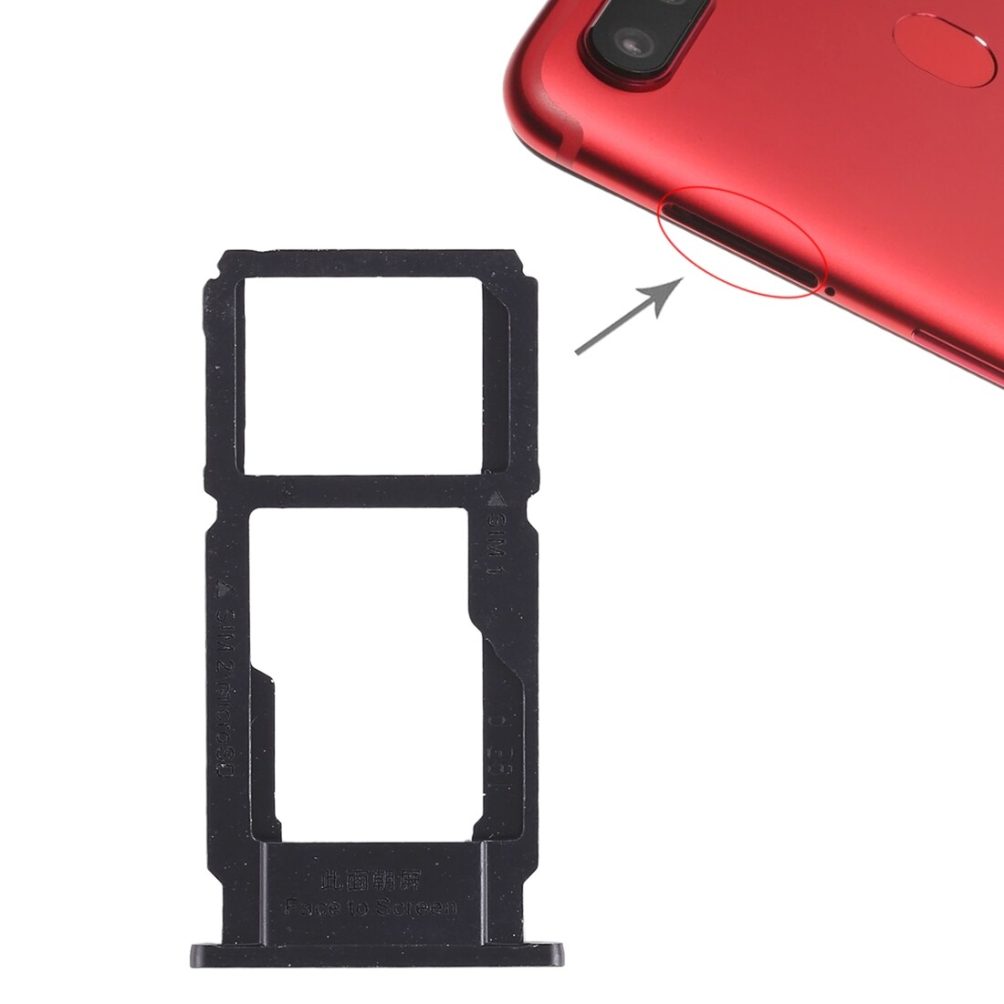 Khay thẻ sim cho oppo r11s + khay thẻ sim/khay thẻ micro sd