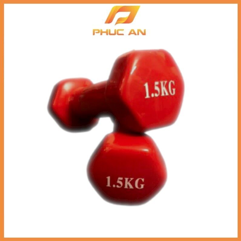 Đôi Tạ Tay Nữ Bọc Cao Su Loại 1,5 Kg Tập Gym - Tạ Tay Mini Cao Cấp Tập Thể Hình Dành Cho Nam Nữ