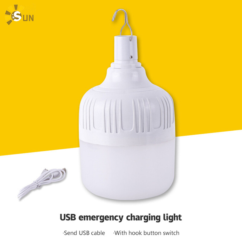 Kaimeidi bóng đèn led không dây đèn cắm trại ngoài trời khẩn cấp e27 bóng đèn cầm tay tiết kiệm năng lượng sạc usb