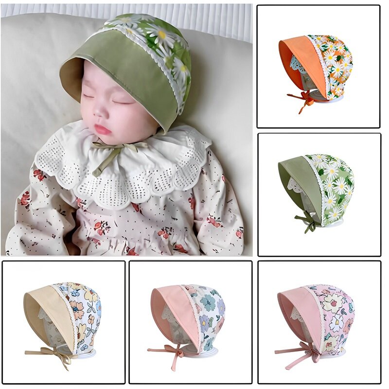 Baby Boys Girls Toddler Sun Hats Wide Brim Beach Hats Infants Cap Sun Protection Summer Kid Hat For Outdoor Sunscreen Caps