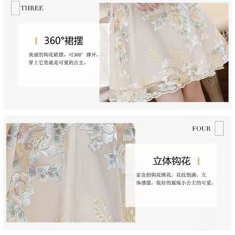 Girls cheongsam dress summer dress children's dress 2021 New Princess dress fashionable skirt girl Han Chinese clothing