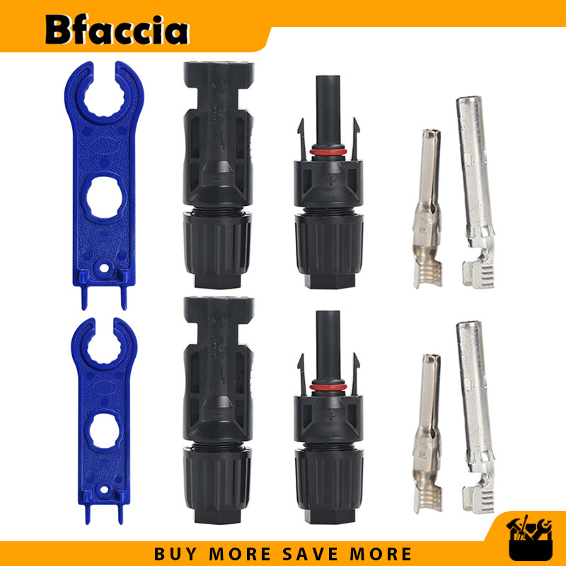 Bfaccia MC4 thiết bị đầu cuối PV kết nối năng lượng mặt trời Nam Nữ năng lượng mặt trời thiết lập IP67 Tấm Pin năng lượng mặt trời chống thấm cáp kết nối quang điện