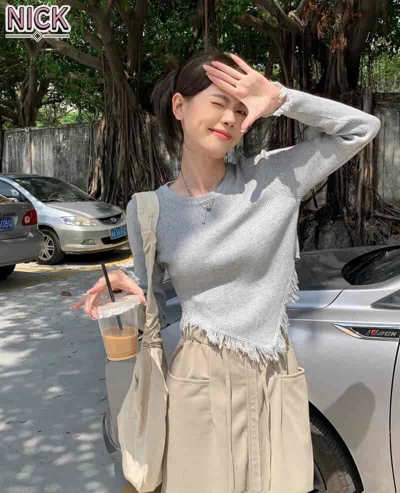 Nick áo len dệt kim cho nữ áo len dày ấm áp thoải mái