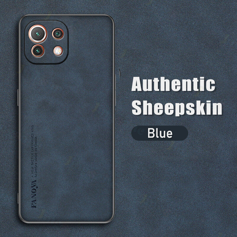 Jingsanc Ốp Da Cho Xiaomi Mi 11 Lite/Mi 11 Lite 5G/Mi 11 Lite 5G NE Ốp Điện Thoại TPU Mềm Silicon Da