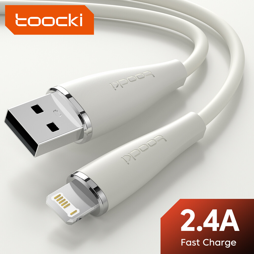 Toocki 2.4a usb cáp cho iphone 14 13 pro max 12 xs xr cáp sạc nhanh cáp cho iphone 8 7 se sạc usb dòng dữ liệu