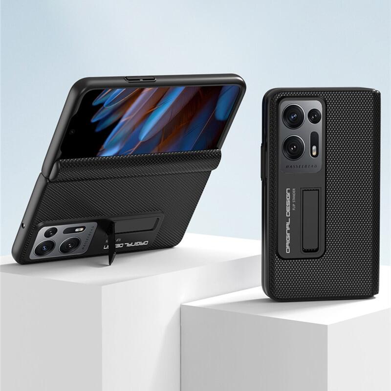 Ốp bản lề da cho oppo find n2 5g ốp đứng cứng chống sốc cho oppo find n2 capa