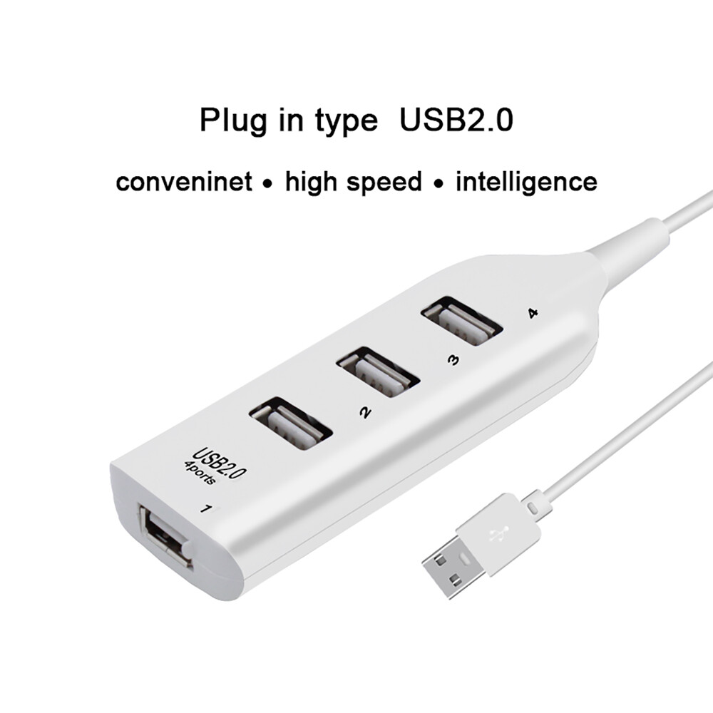 Bộ Chia Cổng USB 4 Cổng Bộ Chia Cổng USB 2.0 Bộ Chuyển Đổi Nguồn Sử Dụng Bộ Chia Cổng USB 2.0 Mở Rộng Nhiều Cổng Cho Máy Tính Để Bàn Máy Tính Xách Tay Máy Vi Tính