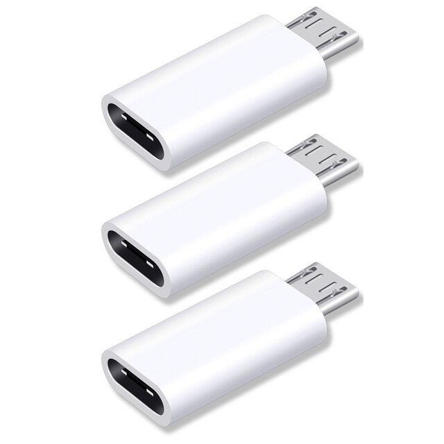 3 cái loại USB C nữ sang micro USB kết nối bộ chuyển đổi Đực Loại-C Bộ chuyển đổi sạc Micro USB cho Xiaomi Redmi Huawei Bộ chuyển đổi điện thoại