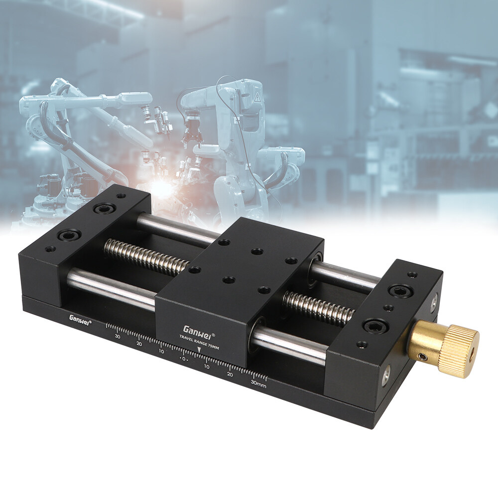 Bàn trượt chính xác trục x bàn trượt dụng cụ đo trạm dịch chuyển thủ công 40x70mm giai đoạn tuyến tính tinh chỉnh
