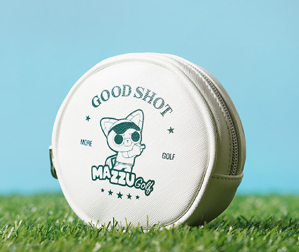 Golf Mini Circle Pouch 1EA Golf Ball& Tee Storage, Can use as Hip Sack, Korea Golf Accessories, Golf Fashion, Mini Golf Bag Pouch