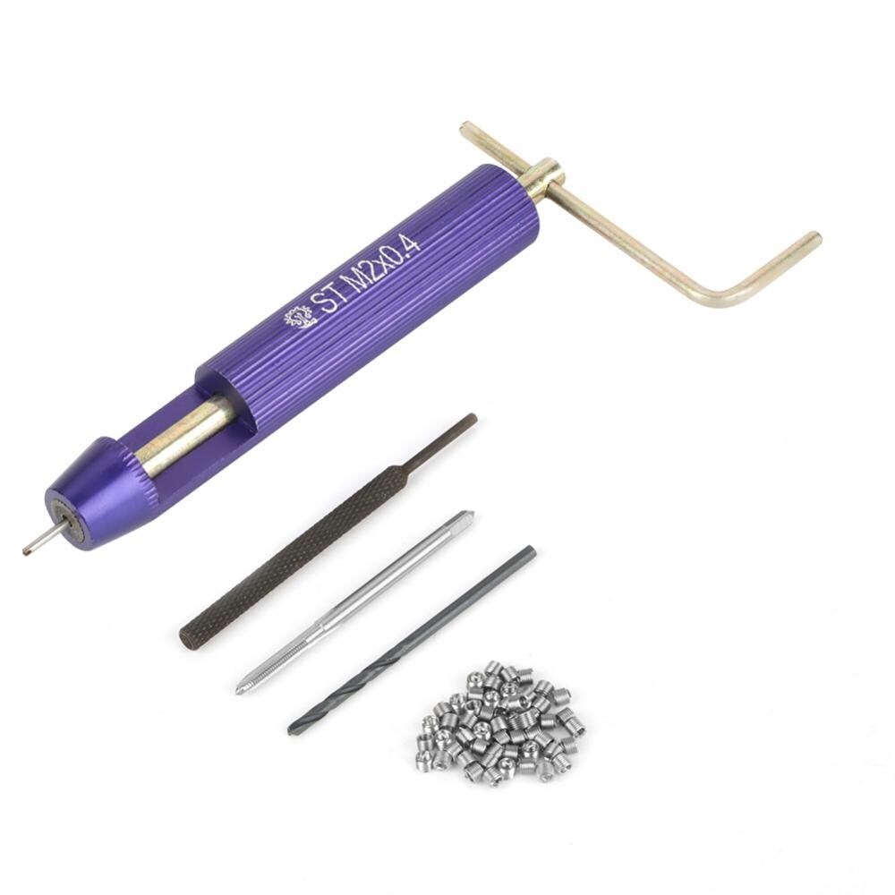 【Huts benefiting the people】 50Pcs Stainless Steel Thread Repair Tool Kit Helical Inserts Coiled Wire Screw Thread Inserts M2 x 2D Fasteners
