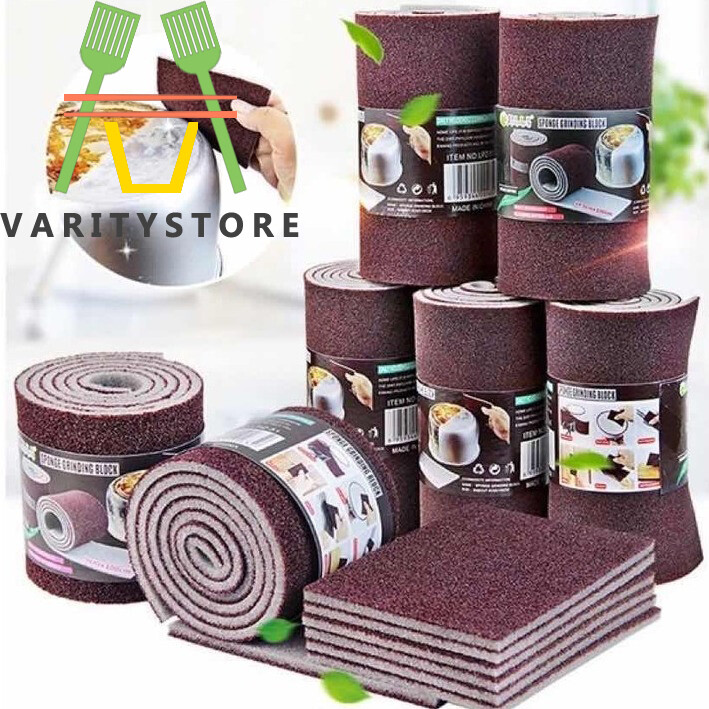 【Varitystore】Emery Miếng Vải Cọ Rửa Miếng Bọt Biển Nano Miếng Vải Lau Nhà Bếp Ma Thuật Bàn Chải Rửa Chén Dụng Cụ Loại Bỏ Rỉ Sét Nồi