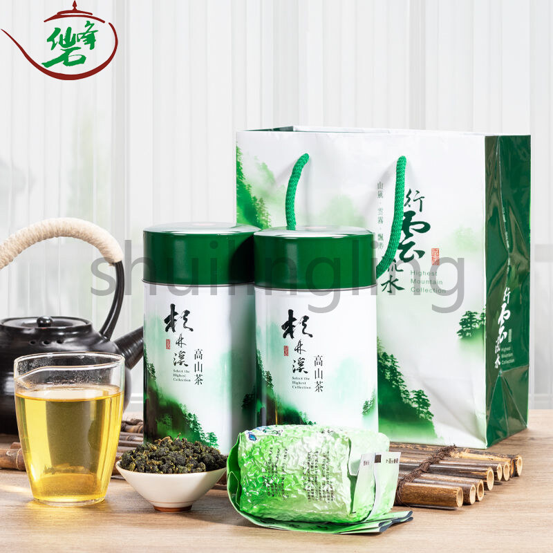 Trà ô long núi sơn tây trà long phong gorge luzhou hương vị siêu trái cây hộp quà tặng chứa trà mới 1800 mét