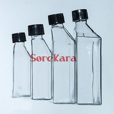 500ml Cell Tissue Glass Culture Flask With Bevel Screw Angled Neck Lab Use