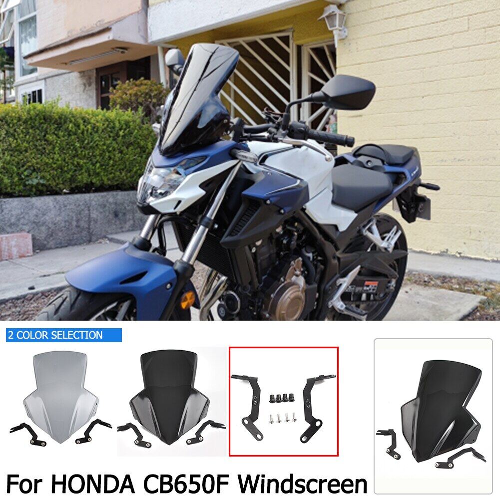 Xe máy màn che kính chắn gió kính chắn gió cho honda cb650f 2014-2021 2016 2017 2018 2019 2020 cb 650f cb650 f tấm rẽ gió