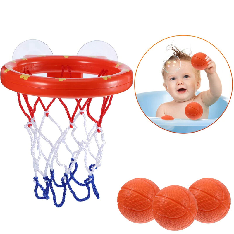 Trẻ mới biết đi đồ chơi nhà tắm trẻ em bóng rổ Hoop đồ chơi phòng tắm cho
