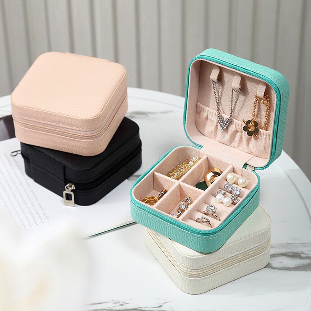 Hộp sắp xếp trang sức 2022 hộp đựng trang sức du lịch trưng bày hộp đựng trang sức du lịch xách tay hộp đựng đồ bằng da hộp đựng bông tai