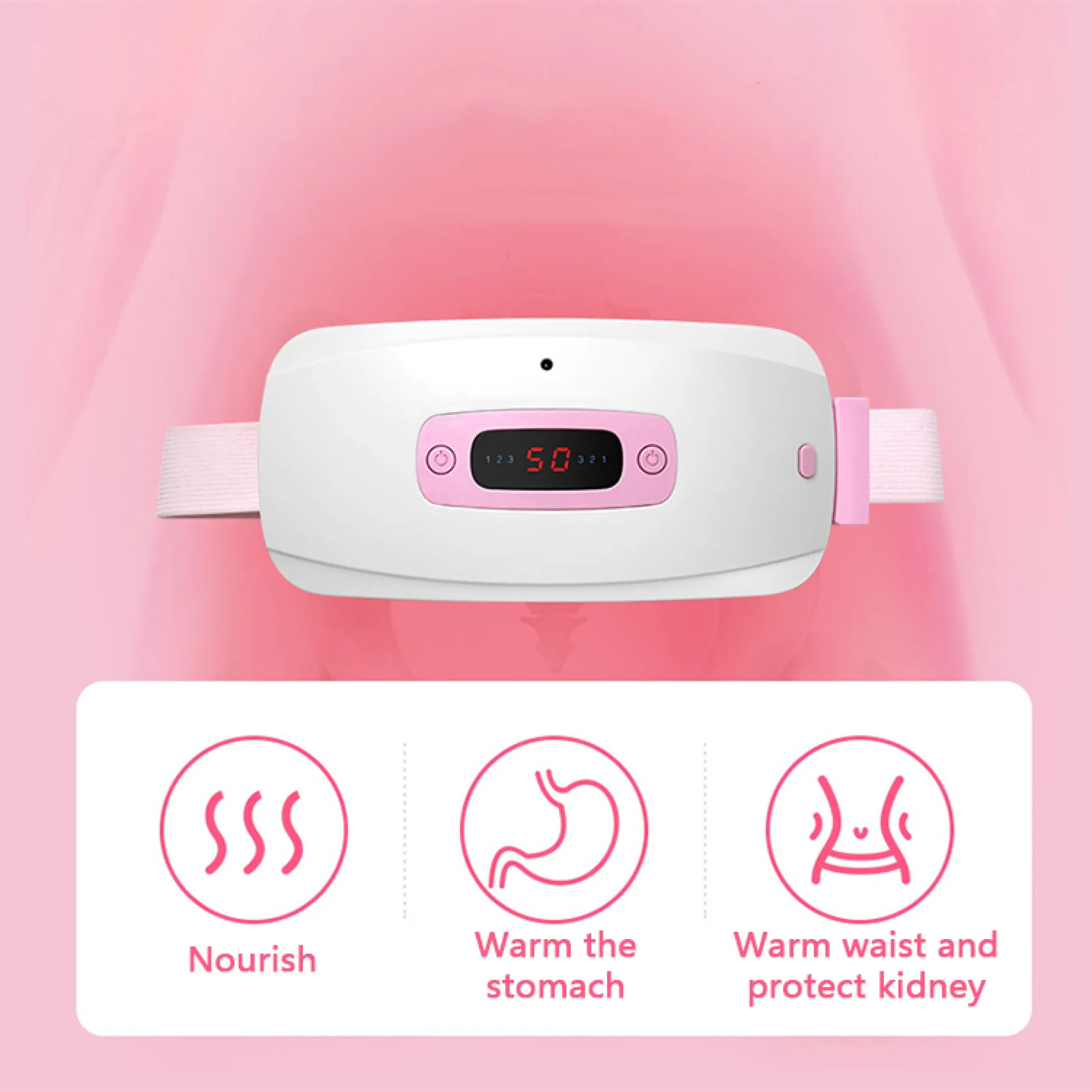 New Style Heating Pad Intelligent Temperature Control Digital Display Temperature Vibration Massage Belt
