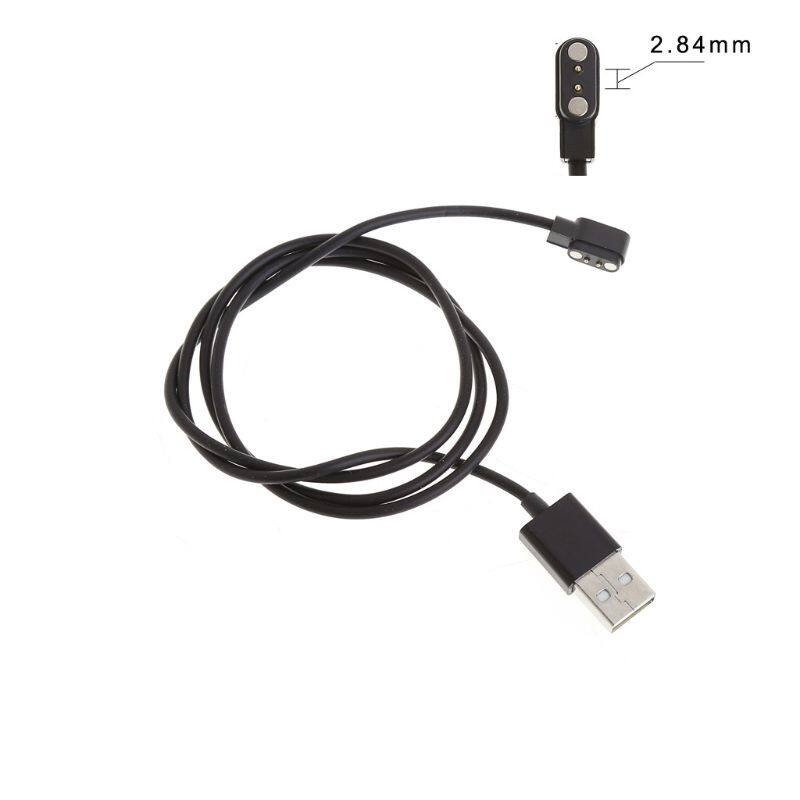 Panpan dây cáp sạc usb từ tính 80cm, cho đồng hồ thông minh với phích cắm từ tính 2.84mm