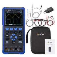 Smart Sensor OWON HDS2202S 3 in 1 Handheld Digital Oscilloscope Multimeter Waveform Generator 200MHz 1GSa/s Dual Channels Oscilloscope True RMS 20000 Counts Multi Tester 3.5-inch Color LCD Rechargeable Type-C Interface