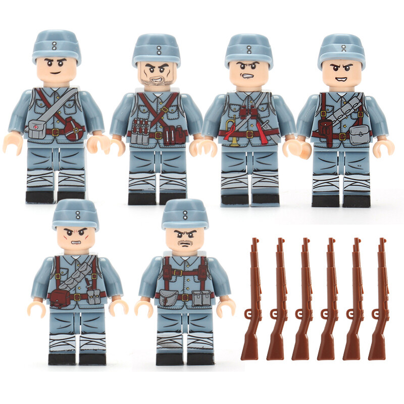 6 Nhân Vật Legoing Minifigures Bộ Quân Đội Tám Tuyến, Đồ Chơi Khối Xây Dựng Quân Đội Giải Phóng Nhân Dân Cảnh Sát Đặc Biệt Cho Trẻ Em