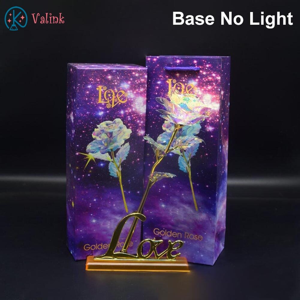 Valink 1 Pcs Rose with Love Base Luminous Rose Valentine Mother's Day Anniversary Gift - ยี่ห้อ Valink ราคา 119 บาท*ส่งฟรี