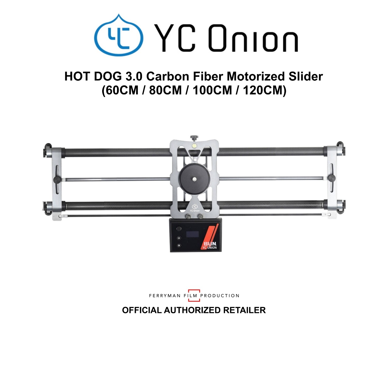 YC Onion HOT DOG 3.0 Carbon Fiber Motorized Slider 60cm 80cm YC Onion HOT DOG 3.0 Carbon Fiber Motorized Slider 60cm 80cm