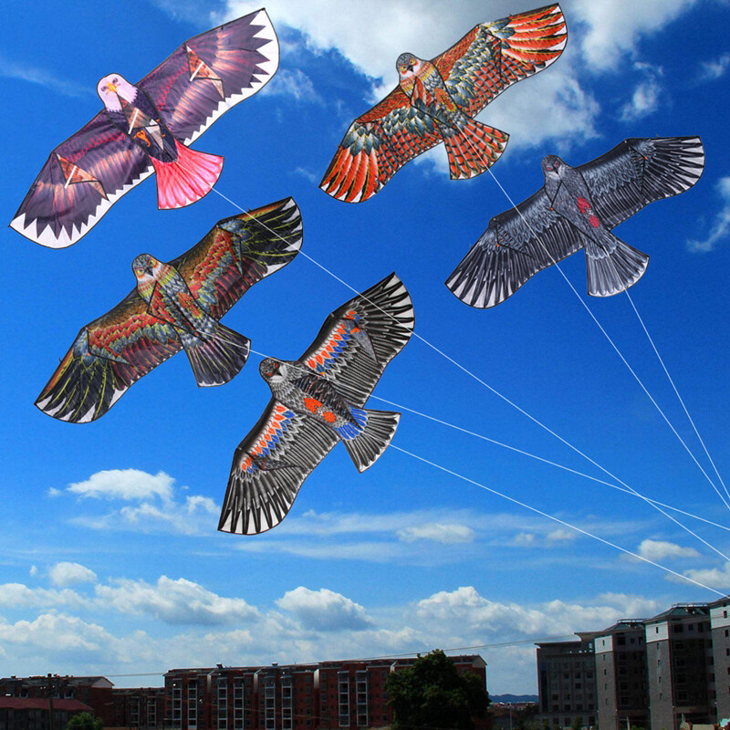 Authentic Guaranteed 1M Flat Eagle Kite With 50M Kite Line Children