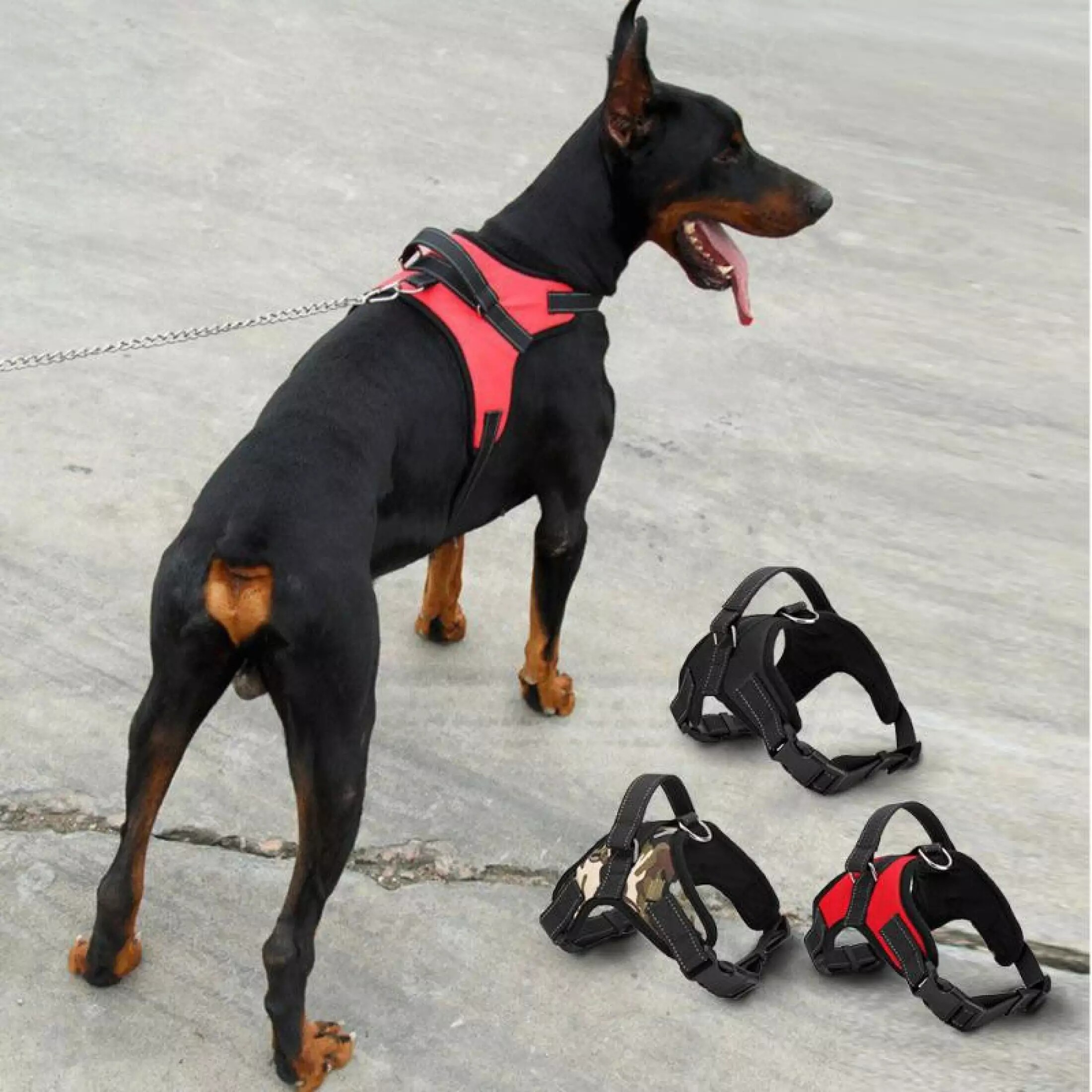Kakaoppa 8 Colors Dog Vest Collar Harness Soft Adjustable Harness Pet Walk Out Hand Strap Nylon Harness Collar Leash for Cat Puppy Small and Large Dogs